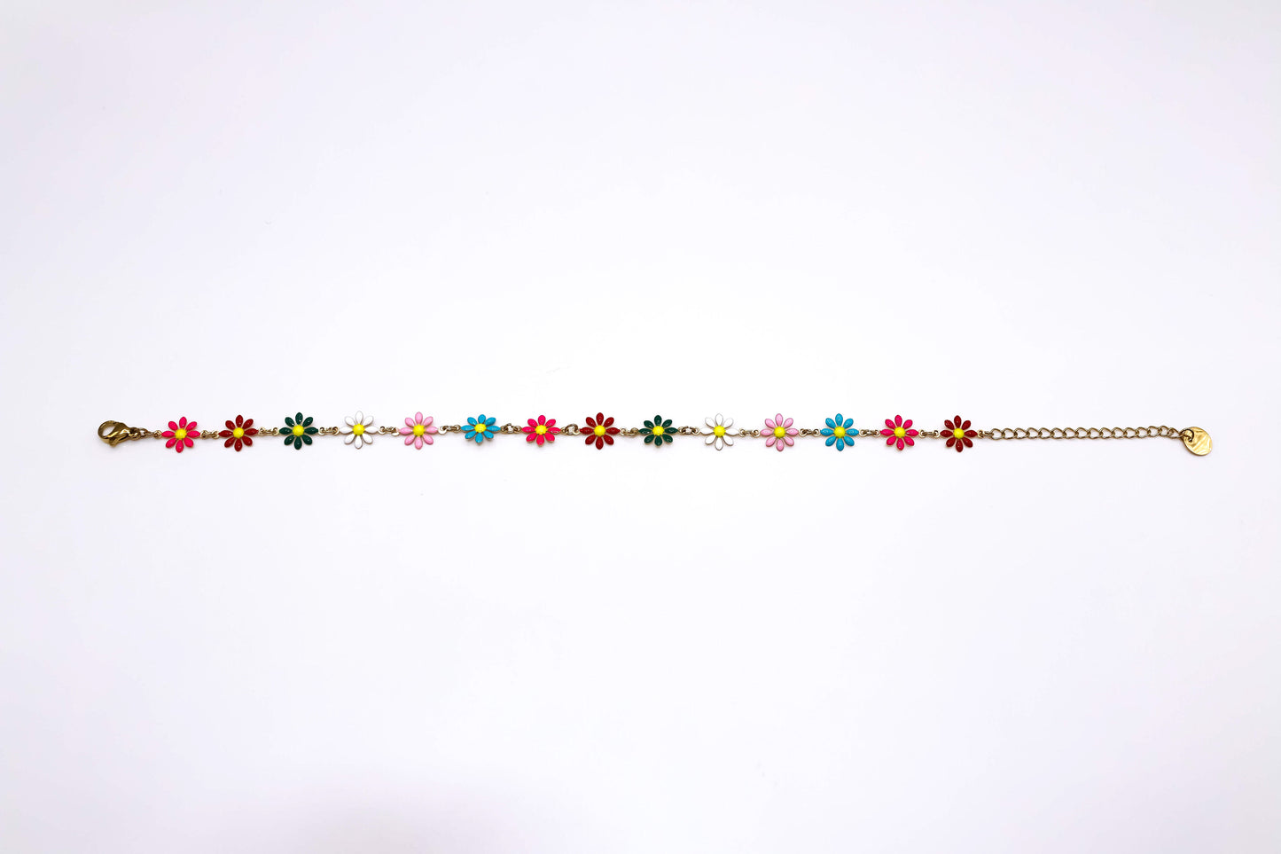 Chaîne de chevilles fleurs