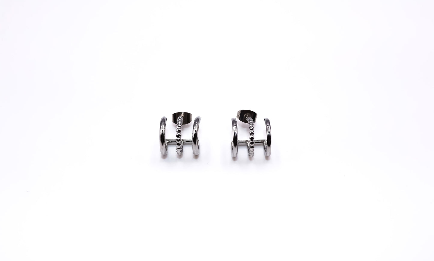 Boucles d'oreilles triple anneau