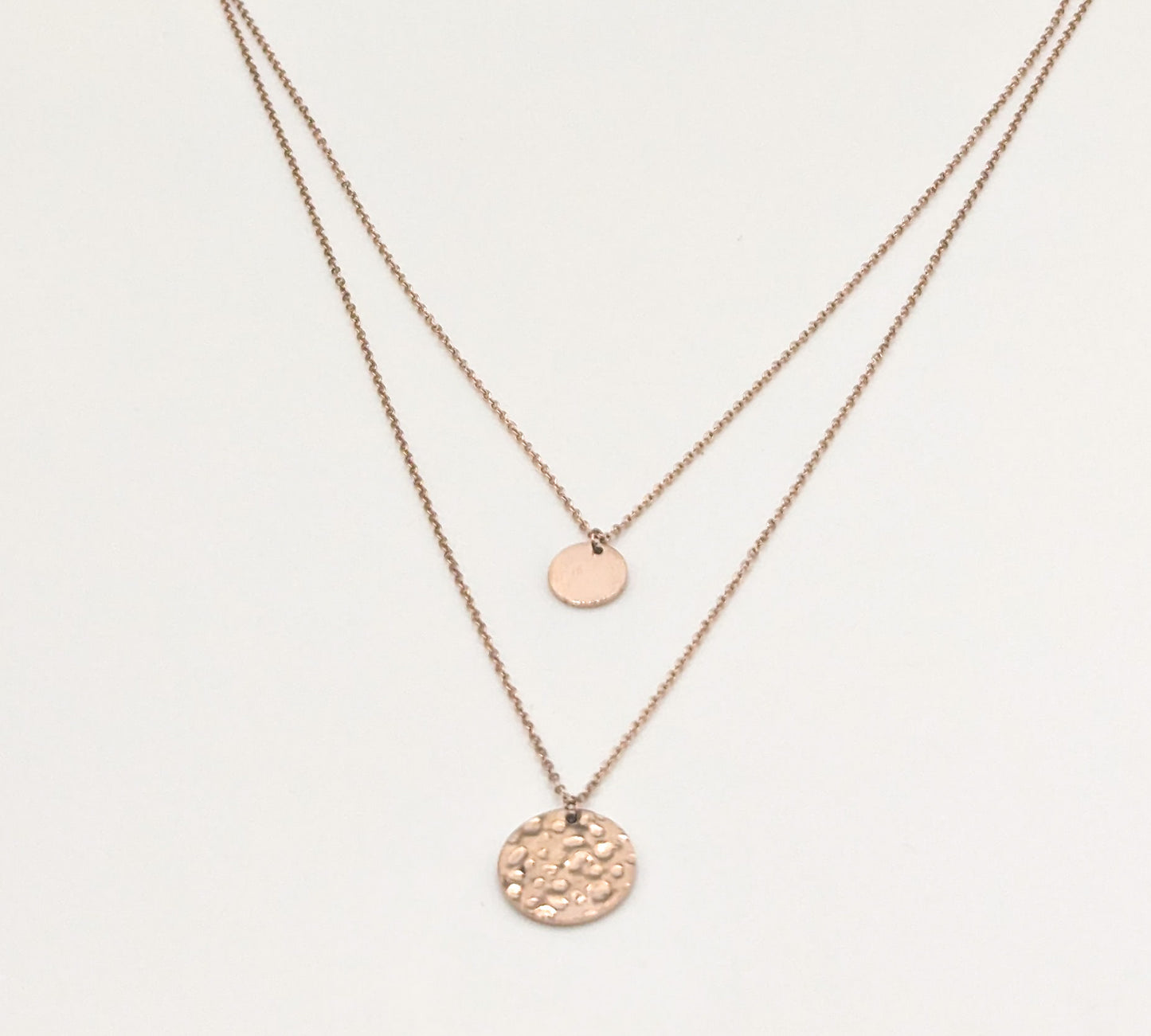 Collier Double Pastille + Lune
