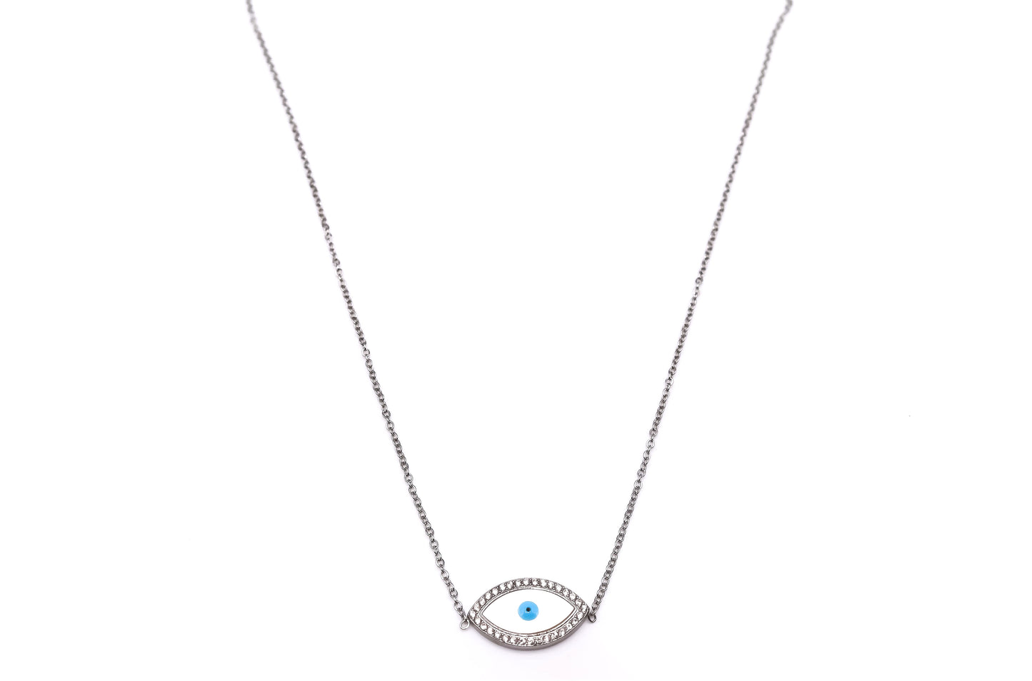 Collier simple oeil plein